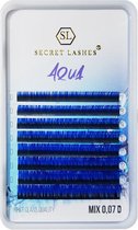 Secret Lashes Gekleurde Wimperextensions Mix 7-14 - C - Aqua