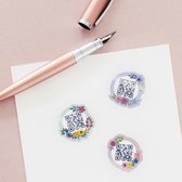 Qraphy | Bloemen Stickers | Stickervel met 3 QR-codes | Stuur een Persoonlijke Videoboodschap!