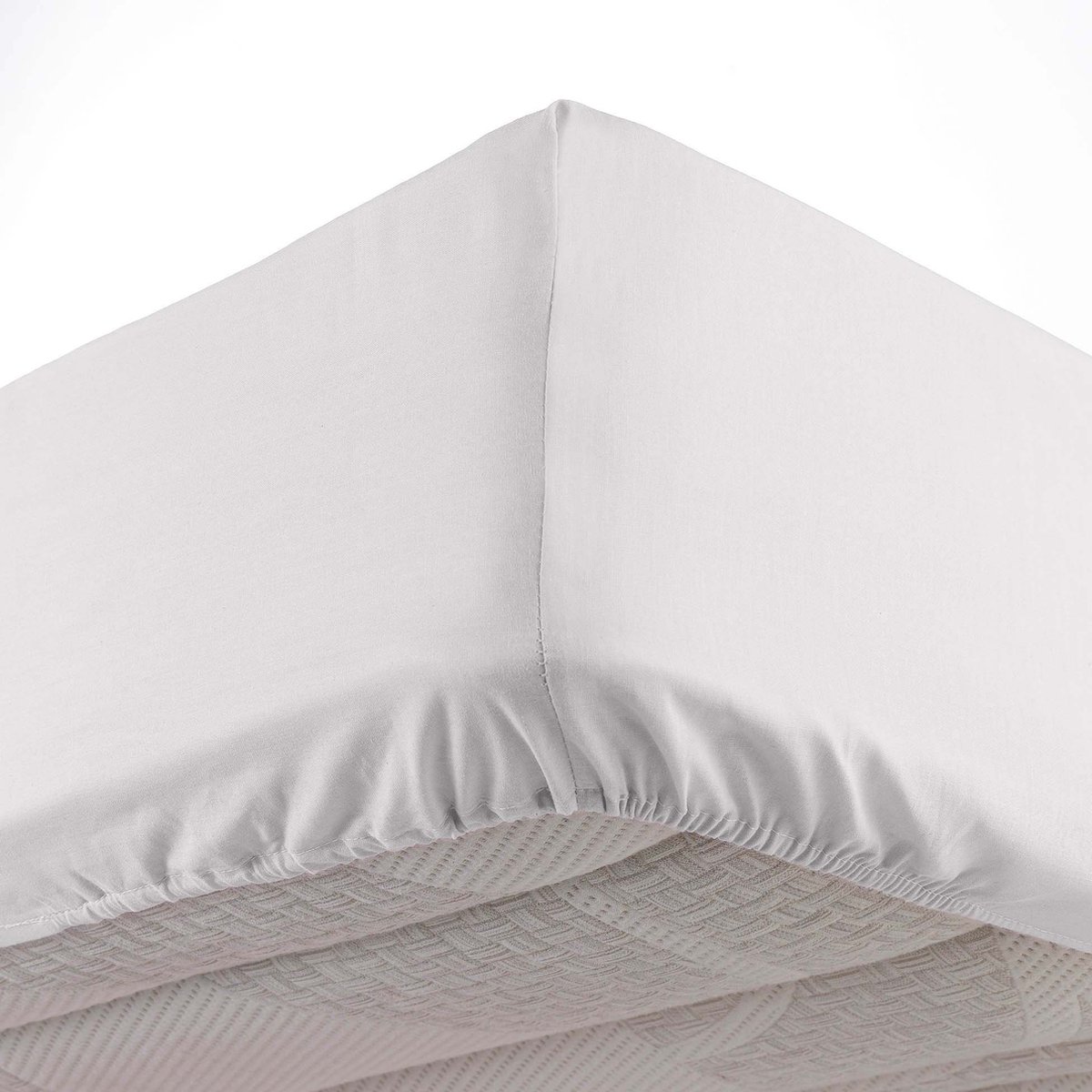 Livetti Een Persoon Single Hoeslaken Fitted Sheet 90x190cm Wit