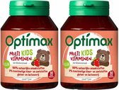 Optimax Multivitaminen Kids Aardbei - 2 x 90 tabletten - Voordeelverpakking