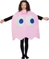 FUNIDELIA Pinky the Ghost Pac-Man kostuum - 4-10 jaar (110-122 cm)