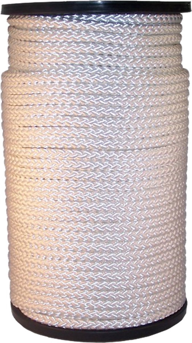 Muller nylon koord 3mm wit (Per 100 meter)