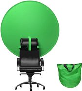Elosis Opvouwbare achtergrond, diameter 142 cm, groen scherm, opvouwbare achtergrond fotografie met draagtas voor fotografie video achtergrondsysteem modefotografie