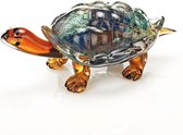 Glassculptuur Firestorm Muranostijl Art Glas Schildpad L30,5 x 15 x 12,5 cm