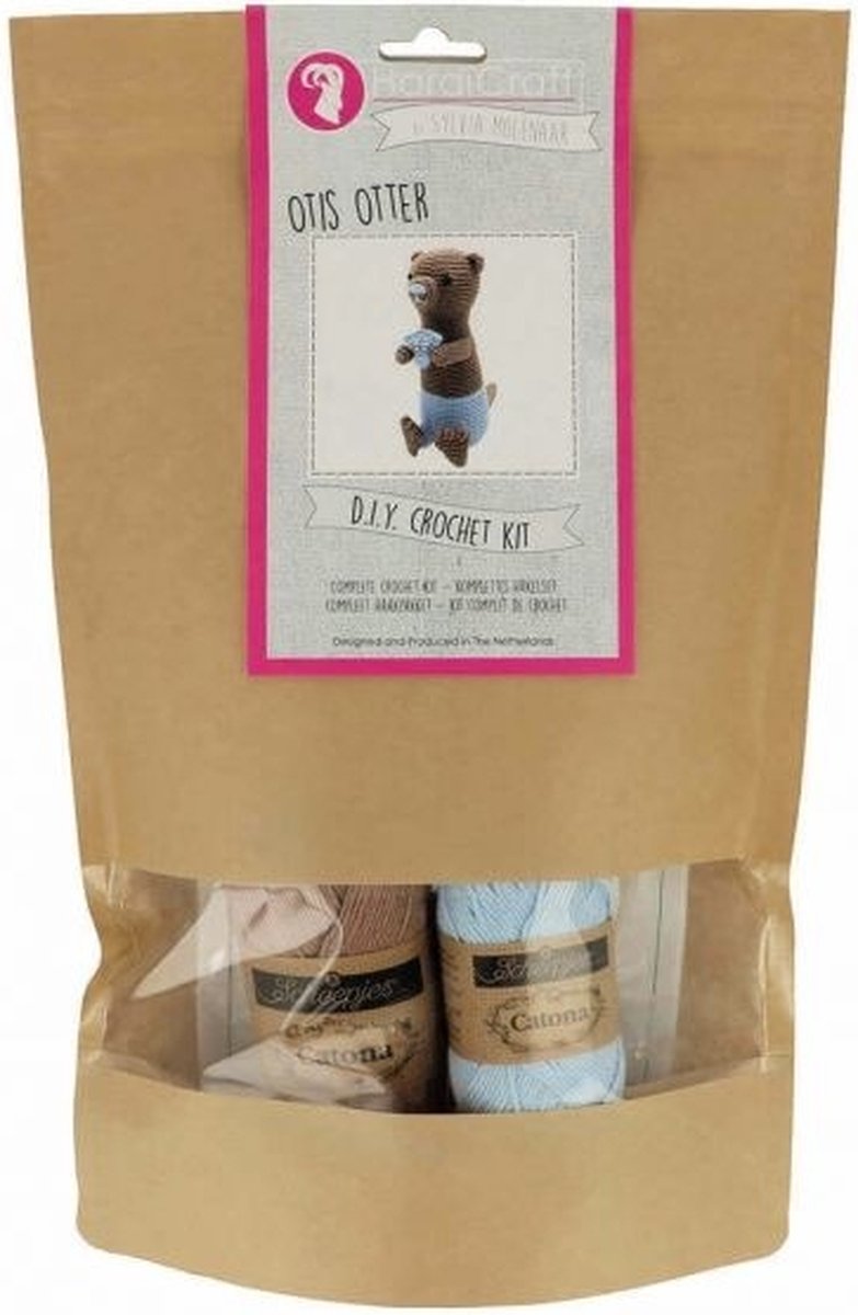 Hardicraft Otis Otter Haakpakket - Haken - DIY - Voor Volwassenen - Knuffels - Haakpakketten — afbeelding 6