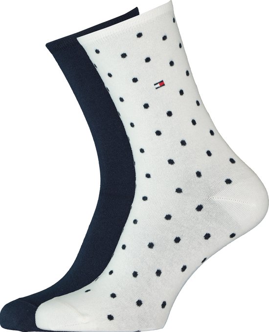 Tommy Hilfiger WOMEN SOCK DOT 2P Vrouwen Sokken Maat 39-42