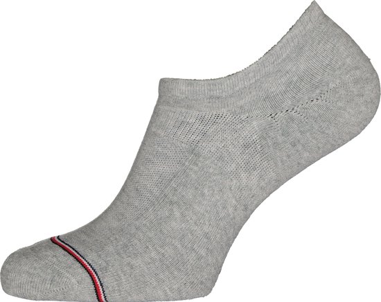 Tommy Hilfiger Iconic Sports onzichtbare sneaker sokken (2-pack) - grijs -  Maat: