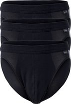 Schiesser Cotton Stretch Rio 3P Heren Slip - Zwart - Maat XL