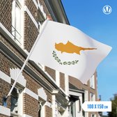 Vlag Cyprus 100x150cm - Glanspoly
