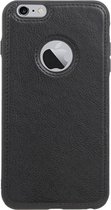 Backcase Lederen Hoesje iPhone 7 Zwart - Telefoonhoesje - Smartphonehoesje - Zonder Screen Protector