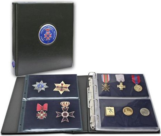 Afbeelding van het spel SAFE Premium verzamelalbum geschikt voor medailles, penningen en buttons - incl. 3 insteekbladen met 6 fluwelen bevestigingspanelen