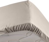 Livetti Twee Persoons Hoeslaken Fitted Sheet 160x200cm Percaline Beige