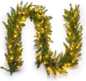 Guirlande met 35 led lampjes - Kerstslinger met led - Kerstguirlande - Kertversiering - Kerst - 2.7 meter - 35 Lampjes - Warm Wit - Met Timer