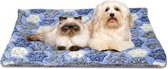 Nobleza Benchkussen - Dierenkussen - Hondenkussen - Kattenkussen - Benchmat - Dierenmat - Hondenmat - Kattenmat -Blauw - Maat M