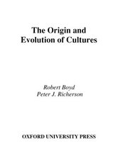 ORIGIN EVOLUTION OF CULTURES EVC C