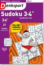 Denksport Puzzelboek Sudoku 3-4* weekendmix, editie 67