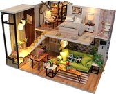 Miniatuur - Enjoy the romantic nordic - appartement - met lijm - met stofkap