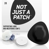 Not Just a Patch - Black patch - 20 pack - S - For Freestyle Libre & Medtronic Guardian