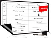 Brute Strength - Magnetisch Weekplanner whiteboard (83) - A3 - 42 x 29 cm - Planbord - Familieplanner - Gezinsplanner - To Do Planner