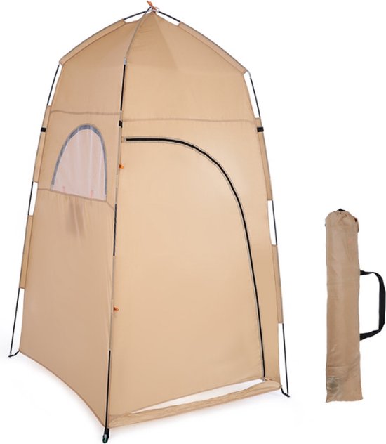 Dakta® Douche Tent | Opvouwbaar | Omkleed Tent | Sta Tent | Camping | Draagbaar | Inclusief Tas | Khaki
