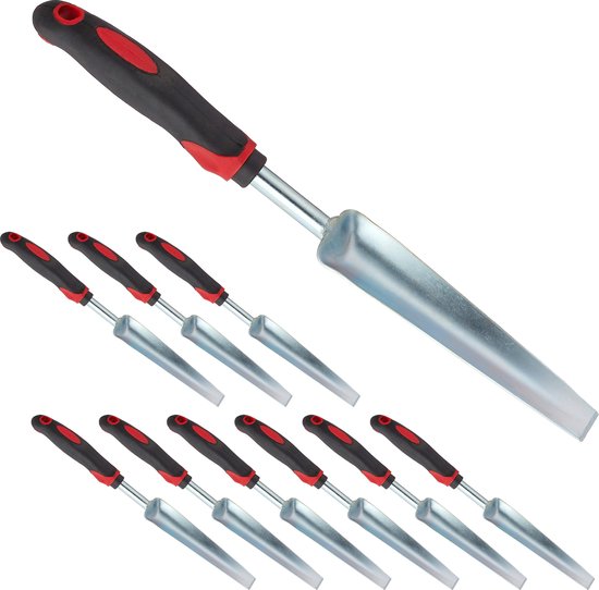 Foto: 10x onkruidsteker ergonomisch staal 37 5 cm lang