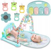 DeAO 4-in-1 Piano-Gym Speeldeken Met Speelboog En Muziek - Activiteitsdeken Voor Baby's Vanaf Geboorte