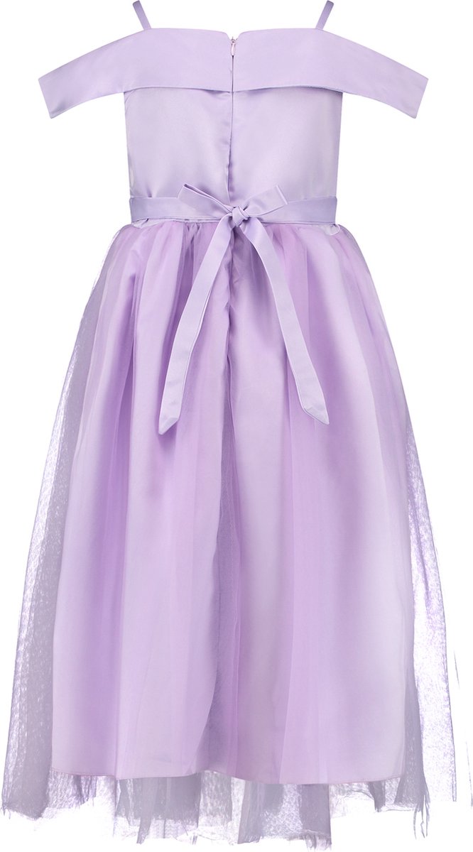 Prinsessenjurk meisje - Speelgoed 7 jaar - Prinsessen verkleedkleding - Zwaan - Het Betere Merk - Tiara - Kroon - Toverstaf - Paars — afbeelding 10