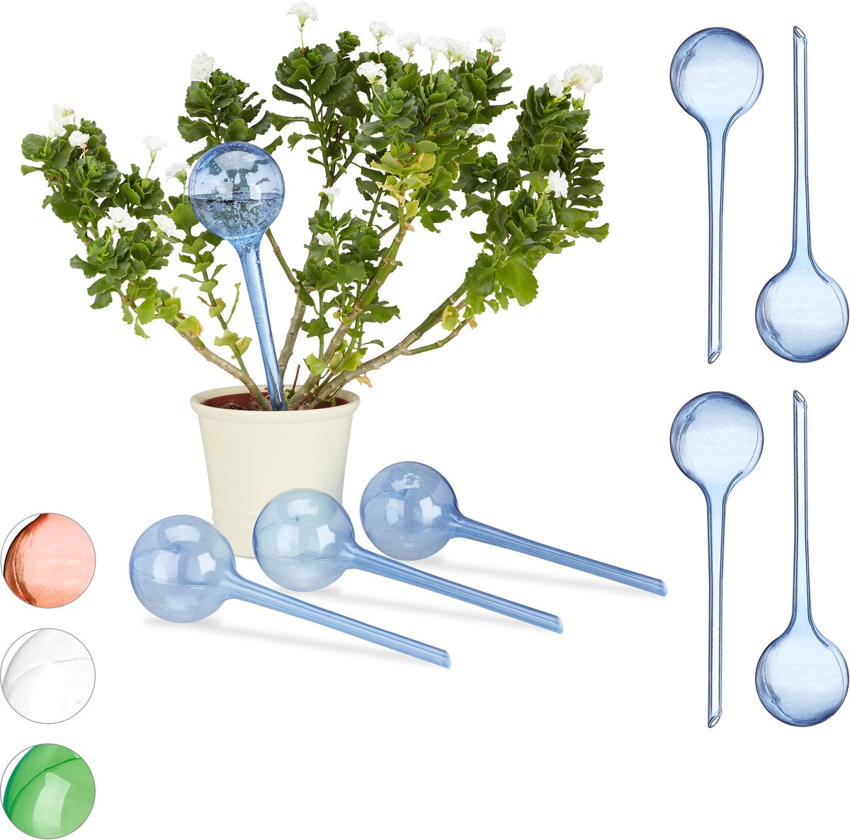 8x waterdruppelaar - watergeefsysteem - plantbewateringssysteem blauw