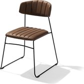 Mundo Chair Cognac Edition - Stoel - Eetkamerstoel - Stalen Poten - Premium Editie - Comfortabel