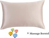 Sorelle Forti- Moerbei Zijden Kussensloop- 22 Momme- 6A Mulberry Silk Pillowcase- 60x70cm- Kleur Champagne