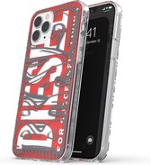 Apple iPhone 12 Pro Hoesje - Diesel - Snap Serie - Hard Kunststof Backcover - Rood - Hoesje Geschikt Voor Apple iPhone 12 Pro