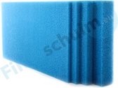 Filterschuim 100x50x10 cm - Filtermateriaal - fijn blauw