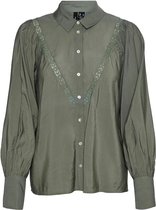 Vero Moda Blouse Vmsunna Ls Shirt Wvn Ga 10260533 Laurel Wreath Dames Maat - M