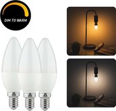 Proventa® Dimbare LED Lampen E14 Kaars - Dimbaar naar extra warm wit - 5.5W/40W - 3-pack