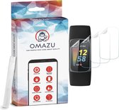 Fitbit charge 5 OMAZU 3D Flex TPU Screenprotector (100% vingerafdruk scanner compatible) 4- Pack