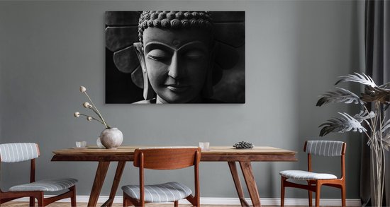Peinture - Tête de Bouddha, Impression Premium