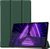 Lenovo Tab M10 FHD Plus Hoes Luxe Hoesje Book Case Cover - Donkergroen
