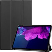 Lenovo Tab P11 Hoes Luxe Book Case Hoesje - Lenovo Tab P11 Hoes Cover (11 inch) - Zwart