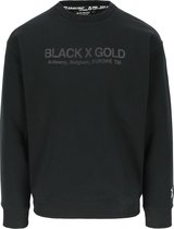 BLACK AND GOLD SWEATER zwart XXL