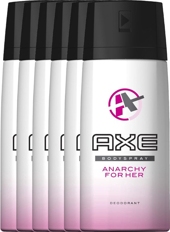 Axe Anarchy For Women - 150 ml - Deodorant Spray - 6 stuks - Voordeelverpakking