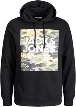 Jack & Jones Hoodie Pete Zwart (Maat: 6XL)