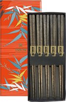 Tokyo Design Studio – Chopsticks Set - Eetstokjes – Set van 5 paar – Dark Brown
