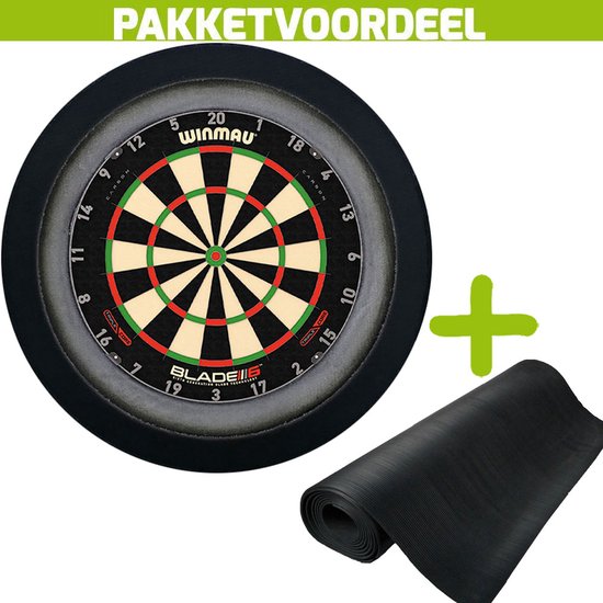 WINMAU Cible de fléchettes Plasma Ice - Lumière blanche à 360 degrés