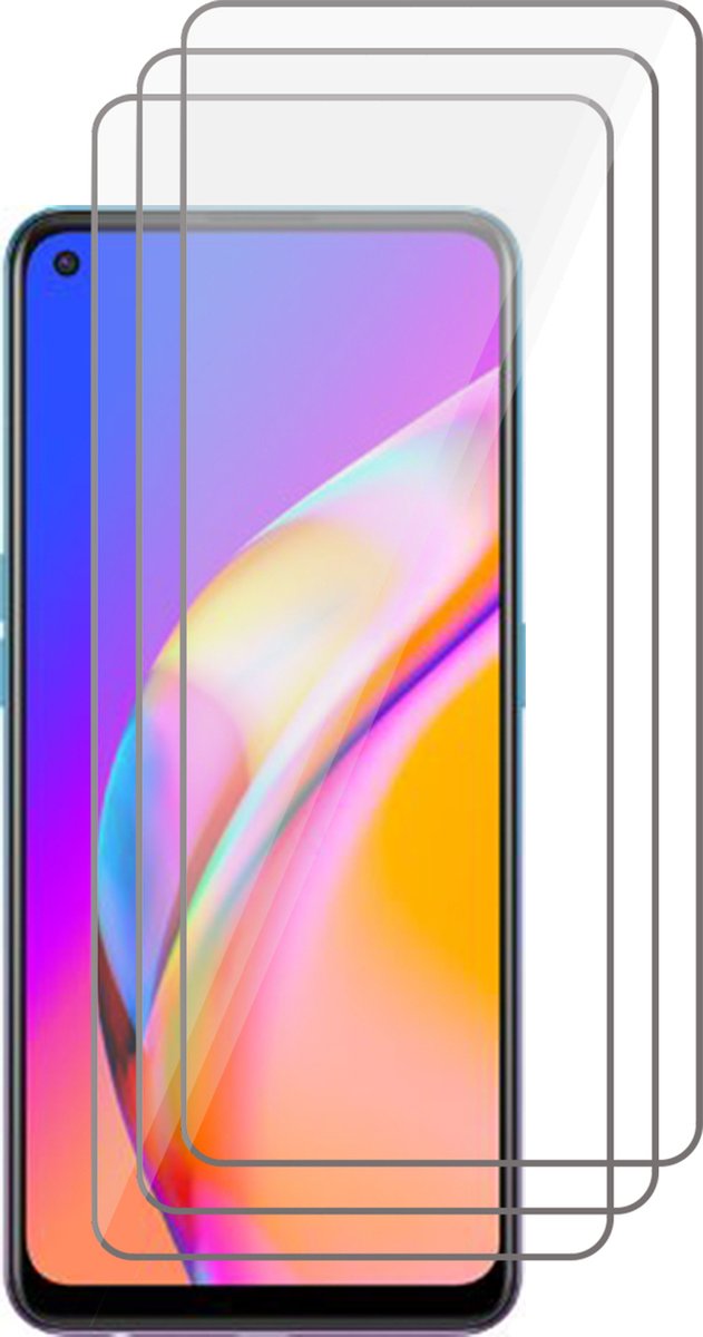 Screenprotector geschikt voor Oppo A94 - Beschermglas Screen Protector Glas - 3 stuks