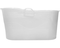 Zitbad Bath Bucket XL - 125 cm - Ligbad - Zitbad - Zwart (inclusief gratis hoofdkussen)