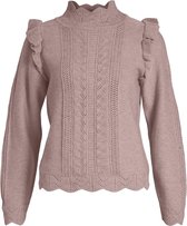 Object Trui Objportia Knit L/s Pullover Pb11 23037672 Sphinx/melange Dames Maat - XS