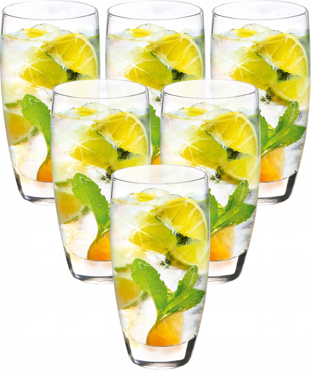 6x Luxe Longdrink Glas | 350 ml