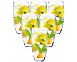 Luxe longdrinkglazen - Waterglazen- Longdrinkglas - Vaatwasserbestendig - Longdrinkglazen 6 stuks- 350ml - Hoge kwaliteit