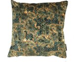 Sierkussen - Luxe Funny Leopardy - Groen En Geel - 45 Cm X 45 Cm