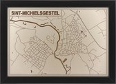 Houten stadskaart van Sint-Michielsgestel